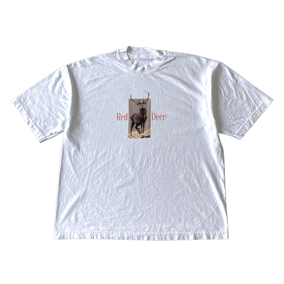 T-shirt cerf rouge