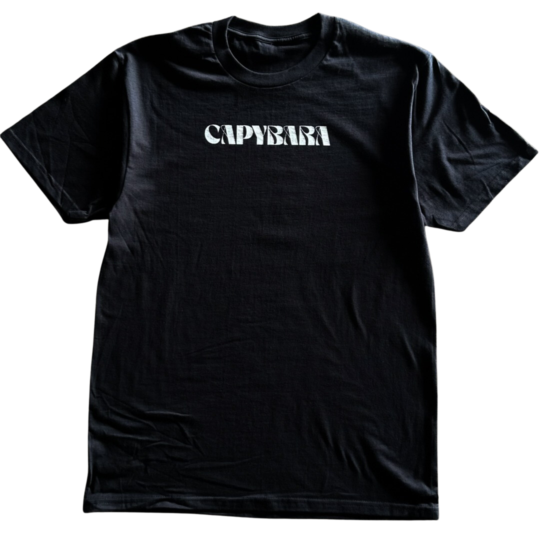 Capybara Nouveau Text Tee