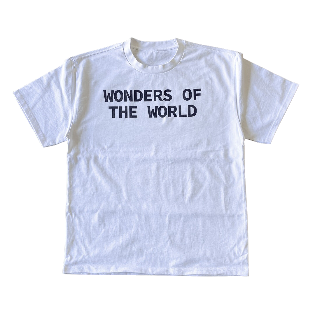 Wonders of The World Text Tee