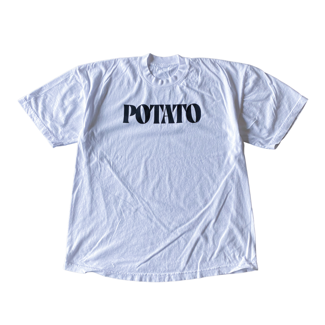 T-shirt à texte pomme de terre