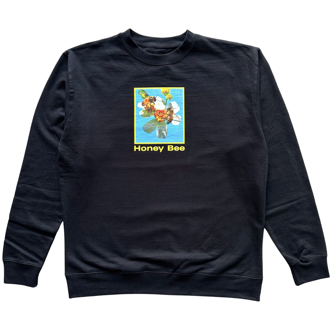 Honey Bee and Flowers v5 Crewneck