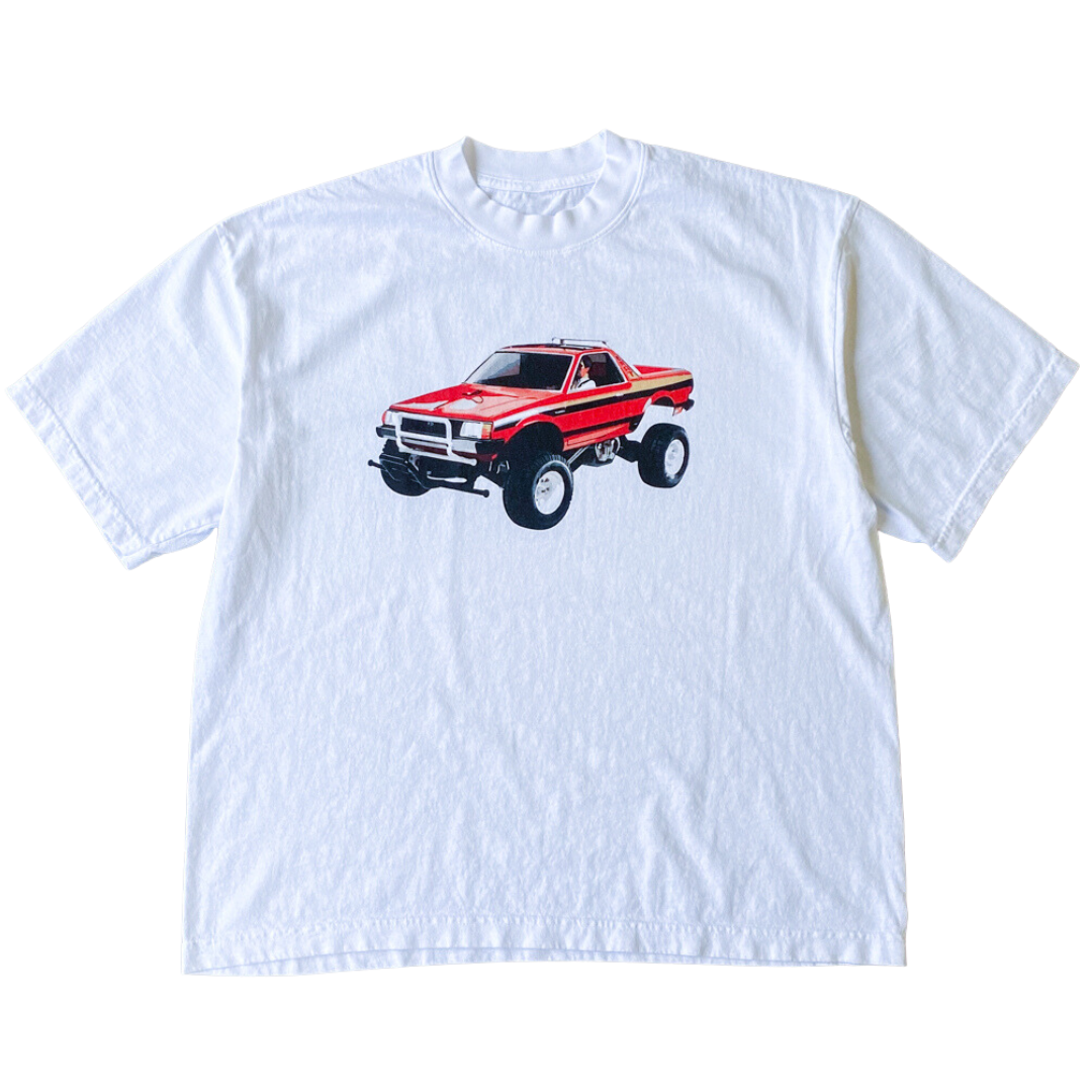 T-shirt levé camion rouge