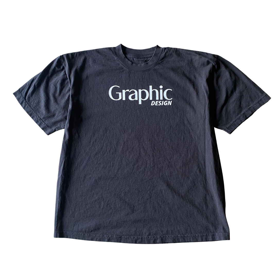 Graphic Design Text Tee