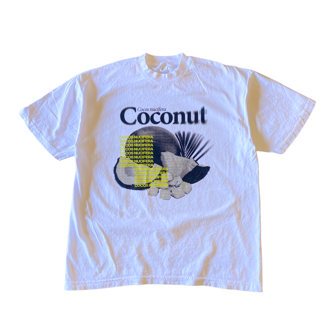 Kokosnuss-Verzerrungs-T-Shirt