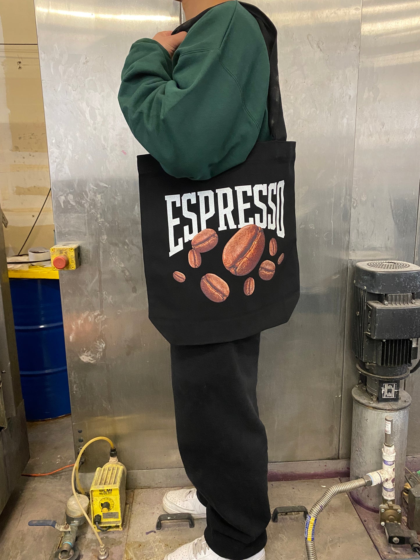 Sac fourre-tout en grains d'espresso