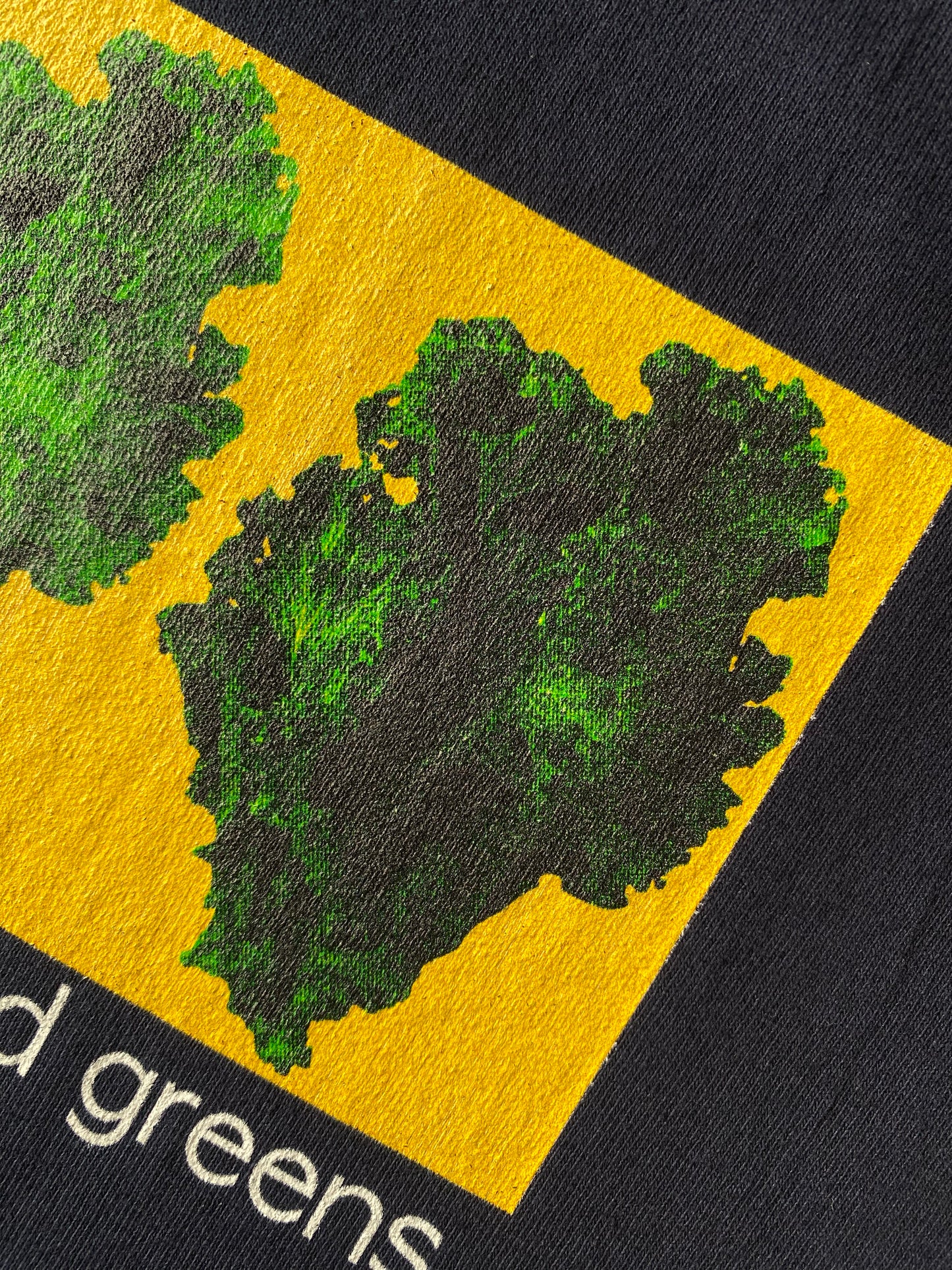 T-shirt vert moutarde