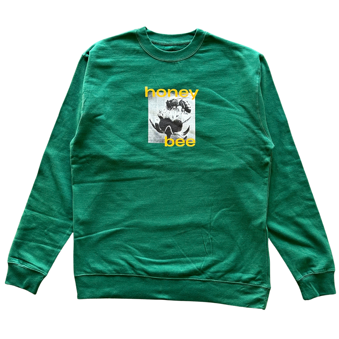 Honey Bee and Flowers v3 Crewneck