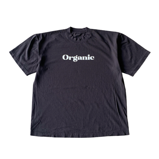 T-shirt à texte organique
