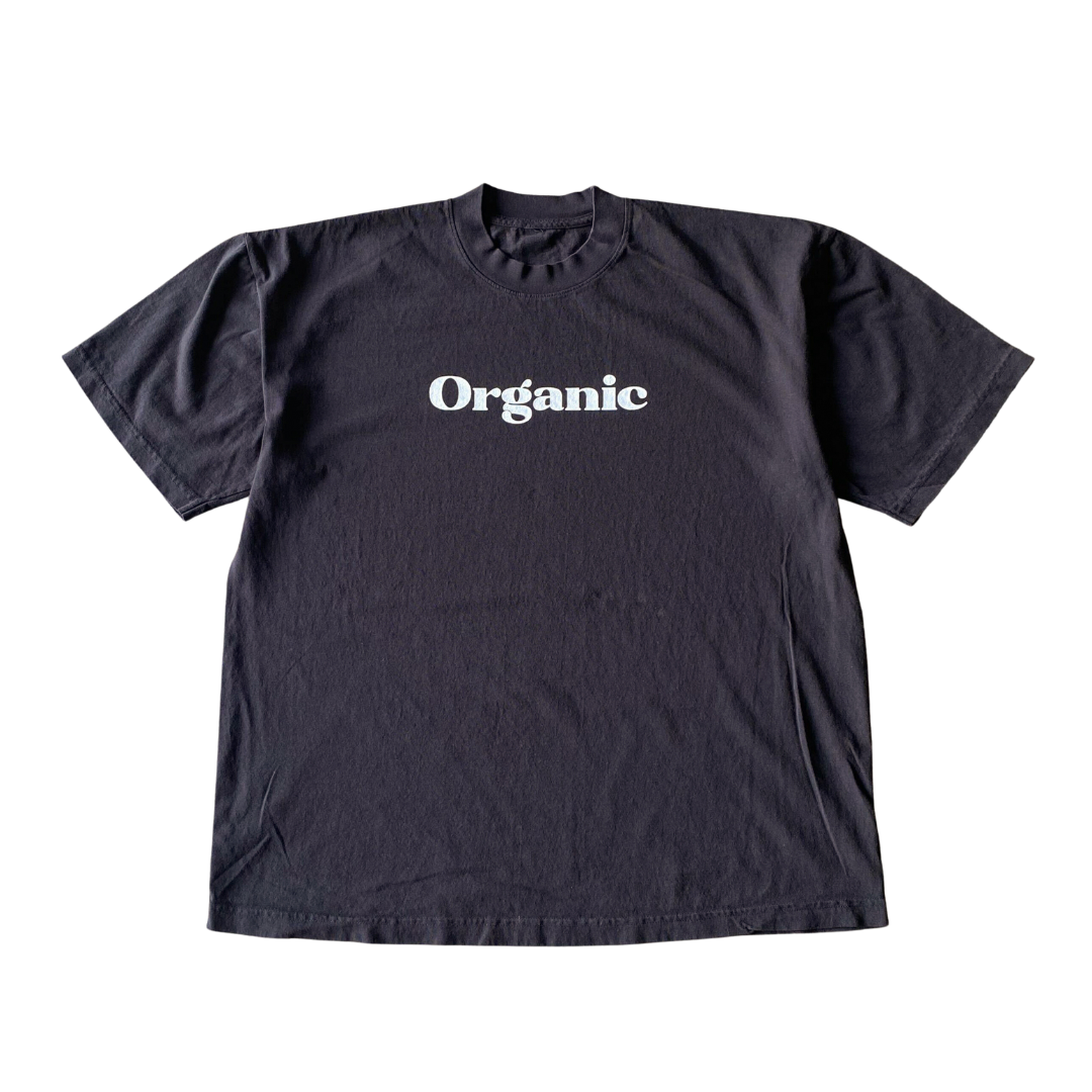 T-shirt à texte organique