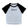 Spaces Text Women's Baby Rib