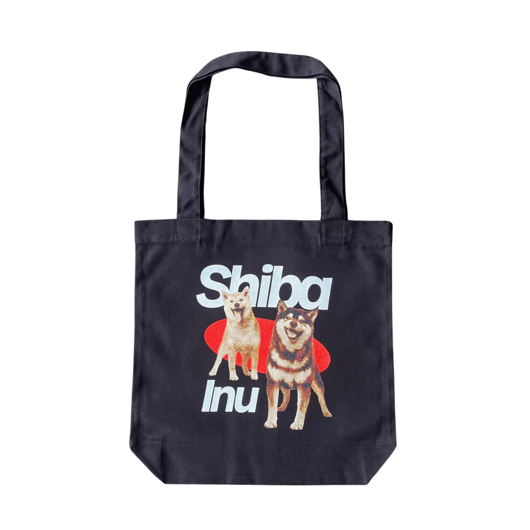 Lächelnde Shiba Inu Einkaufstasche