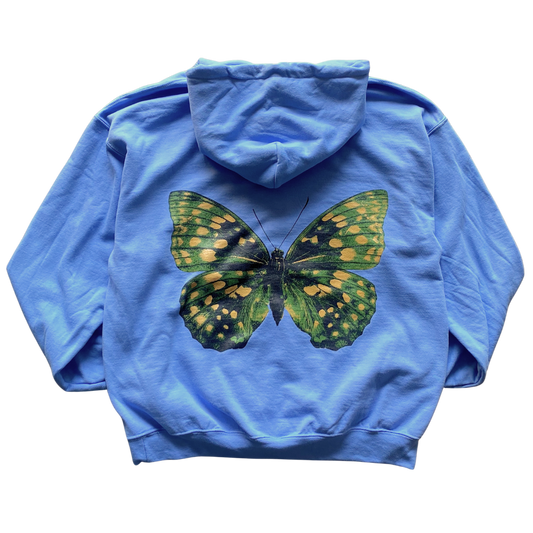 Green and Yellow Butterfly Hoodie
