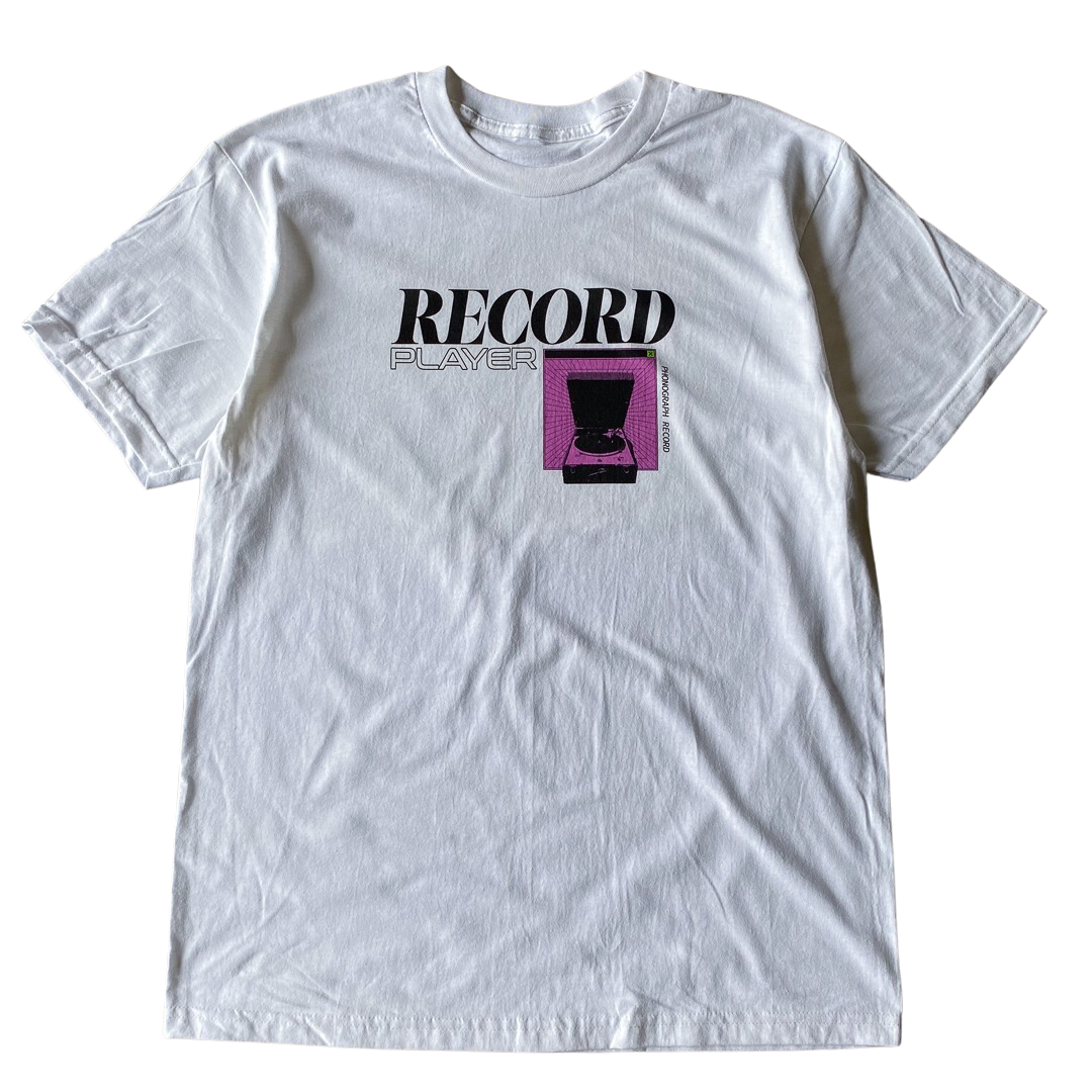 Pink Record Player Tee
