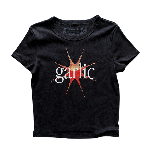 Garlic Text Women's Baby Rib