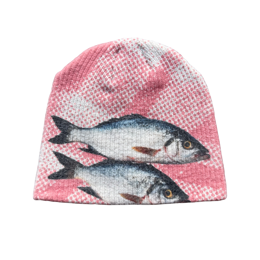 2 Fish Short Beanie