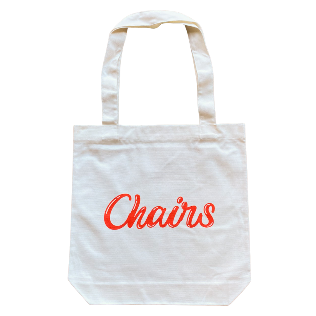 Chairs Text Tote Bag