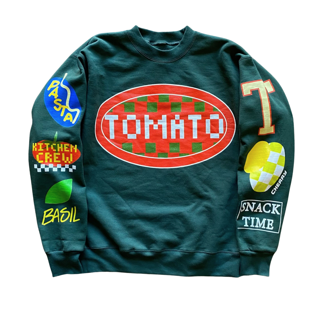 Tomato Text Crewneck