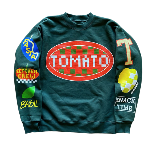 Tomato Text Crewneck