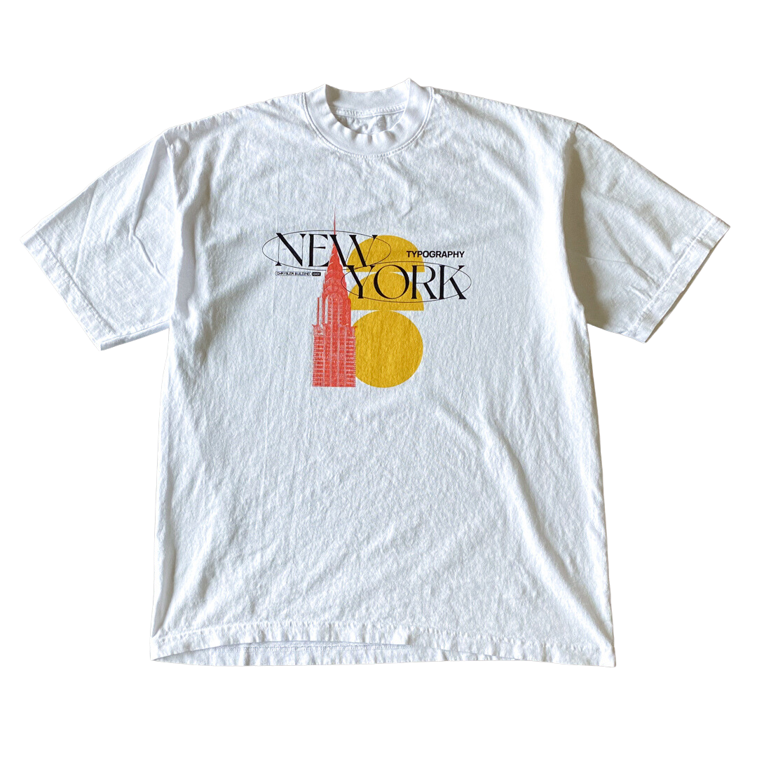 T-shirt de typographie de New York