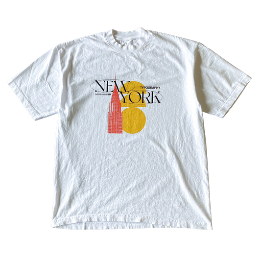 New Yorker Typografie-T-Shirt