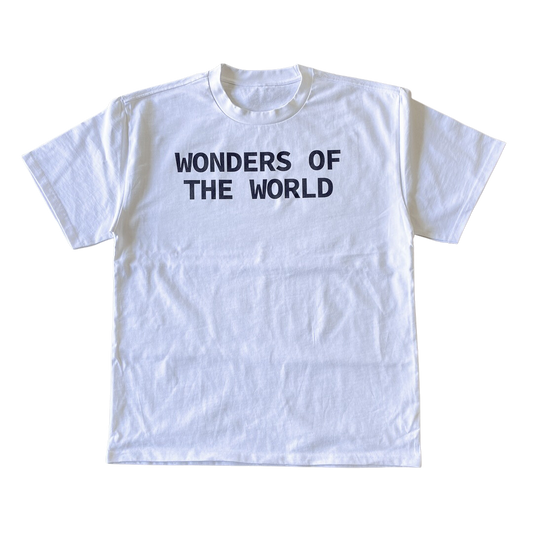 Wonders of The World Text Tee