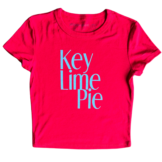 Key Lime Pie Text Women's Baby Rib