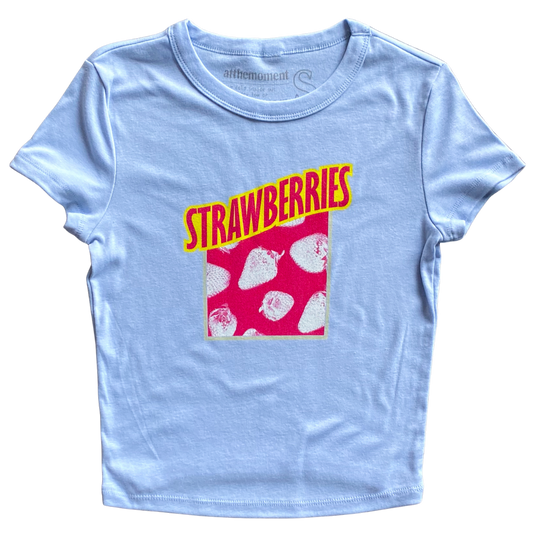 Pink Strawberries v2 Women's Baby Rib