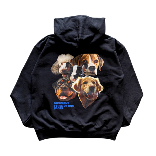 Types of Dog Faces Hoodie