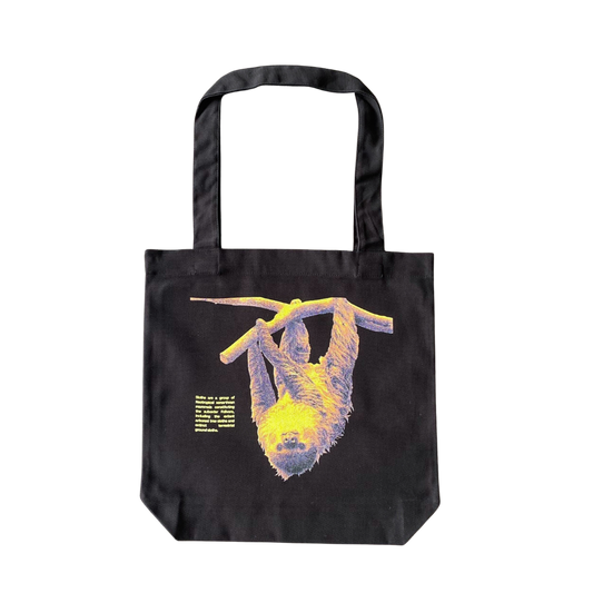 Upside-Down Sloth Tote Bag