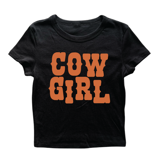 Cowgirl Text Women's Baby Rib