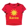 Karma Text Women's Baby Rib