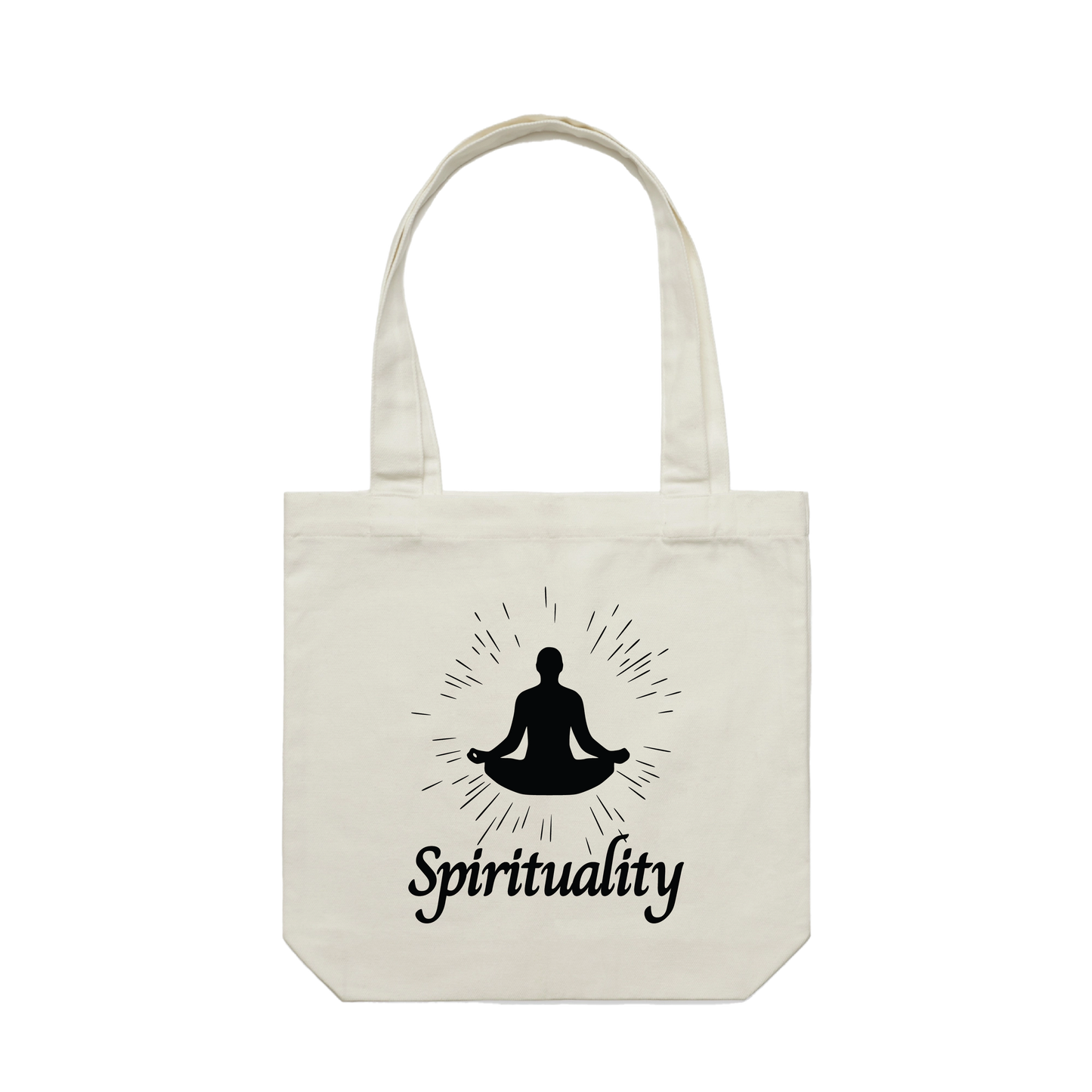 Spirituality Text Tote Bag