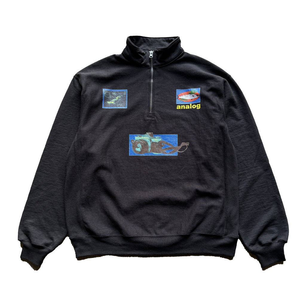 Analog Camera Quarter-Zip Pullover