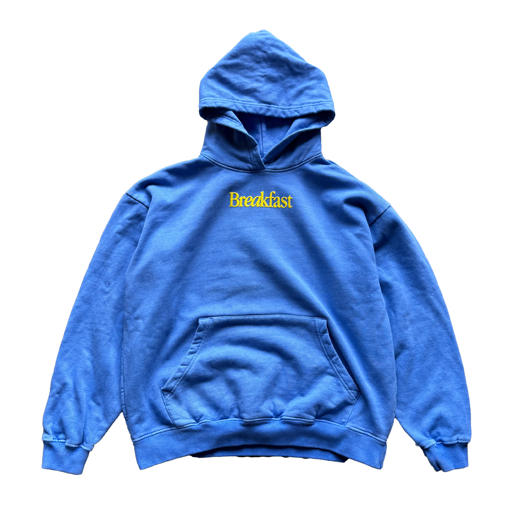 Breakfast Text Puff Hoodie