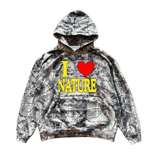 I Love Nature Camo Hoodie