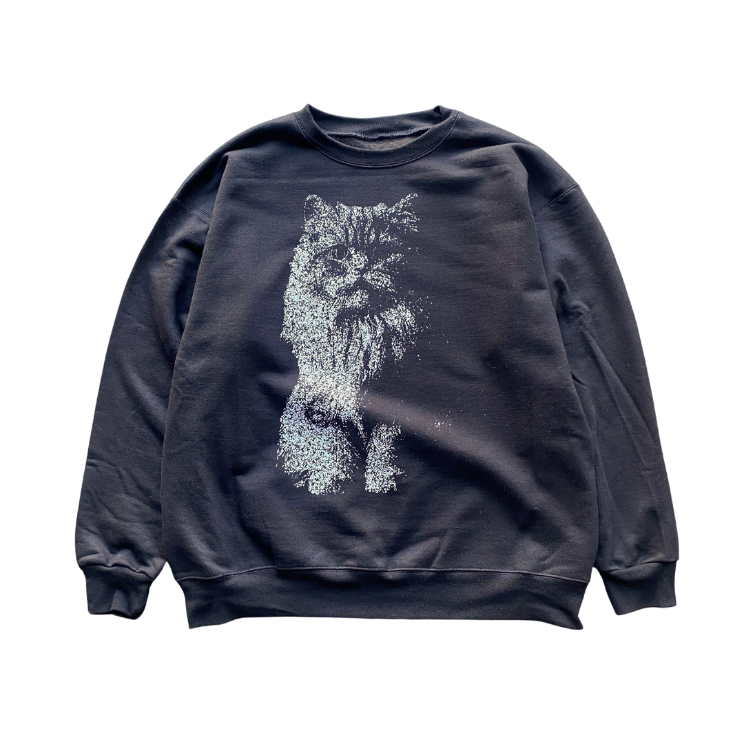 Persian White Cat Crewneck