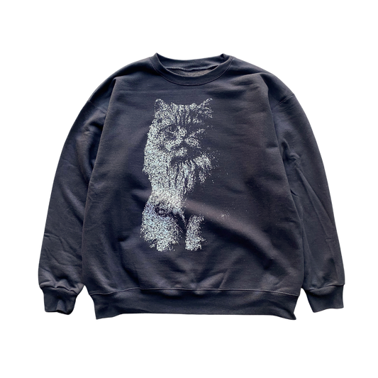 Persian White Cat Crewneck