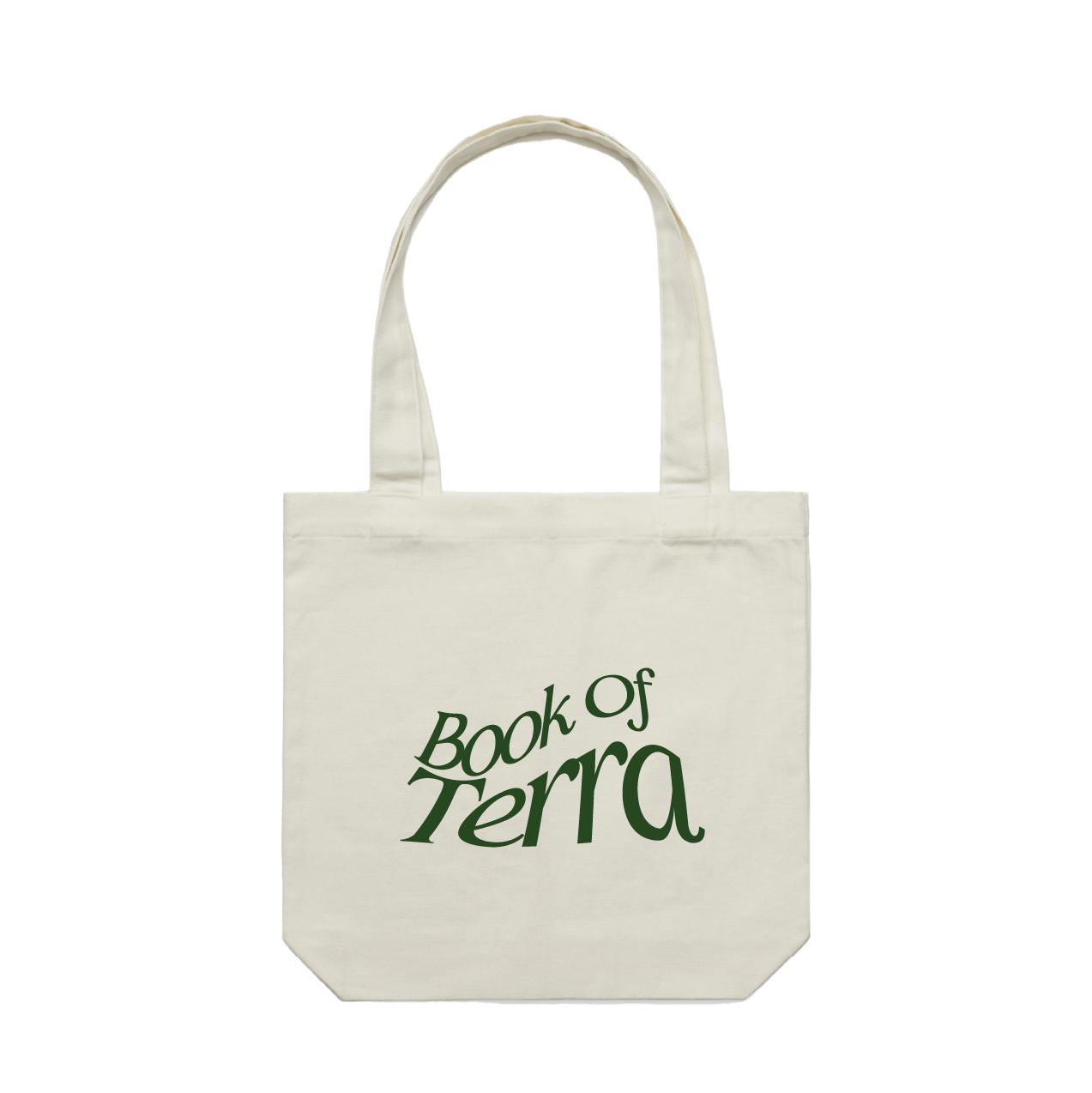 Book of Terra Logo Tote Bag Natural