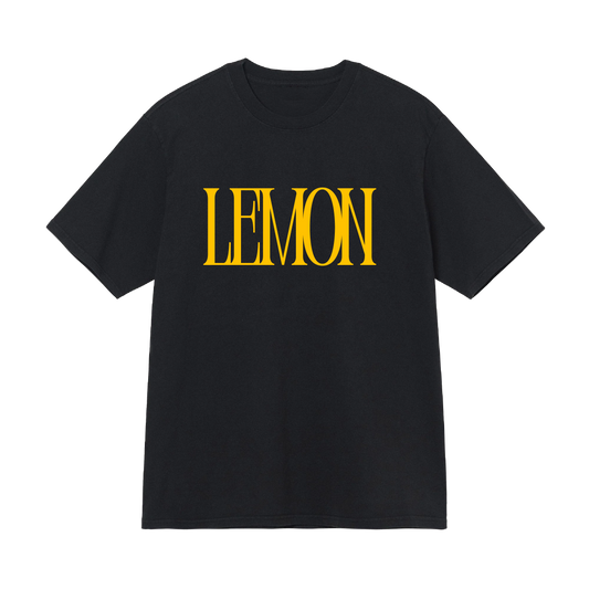 T-shirt à texte citron