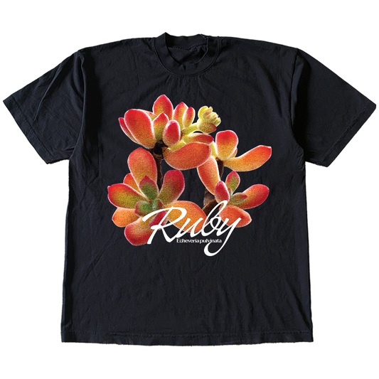 Rubin-Pflanzen-T-Shirt