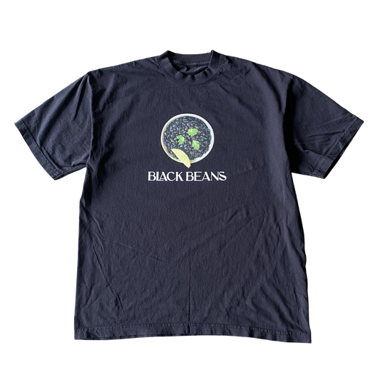 Schwarzes Bohnen-Bowl-T-Shirt