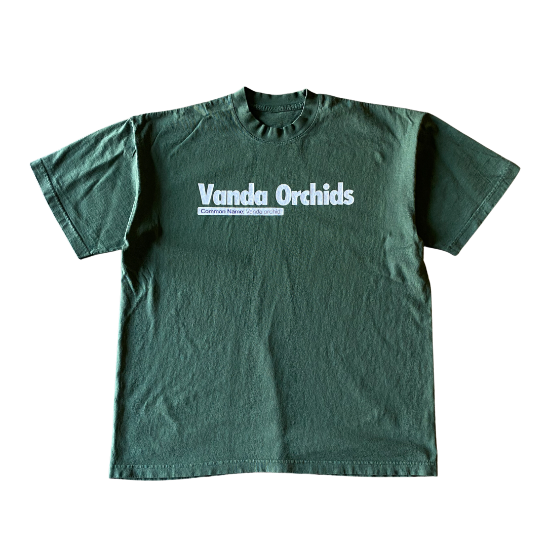 T-shirt texte orchidées Vanda