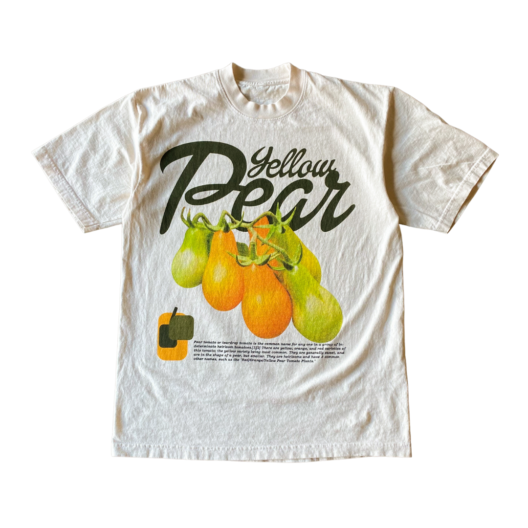 T-shirt poire jaune