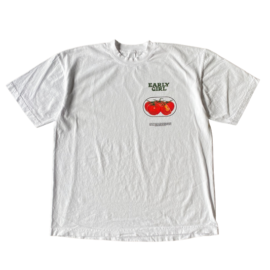 Frühes Mädchen-Tomaten-T-Shirt