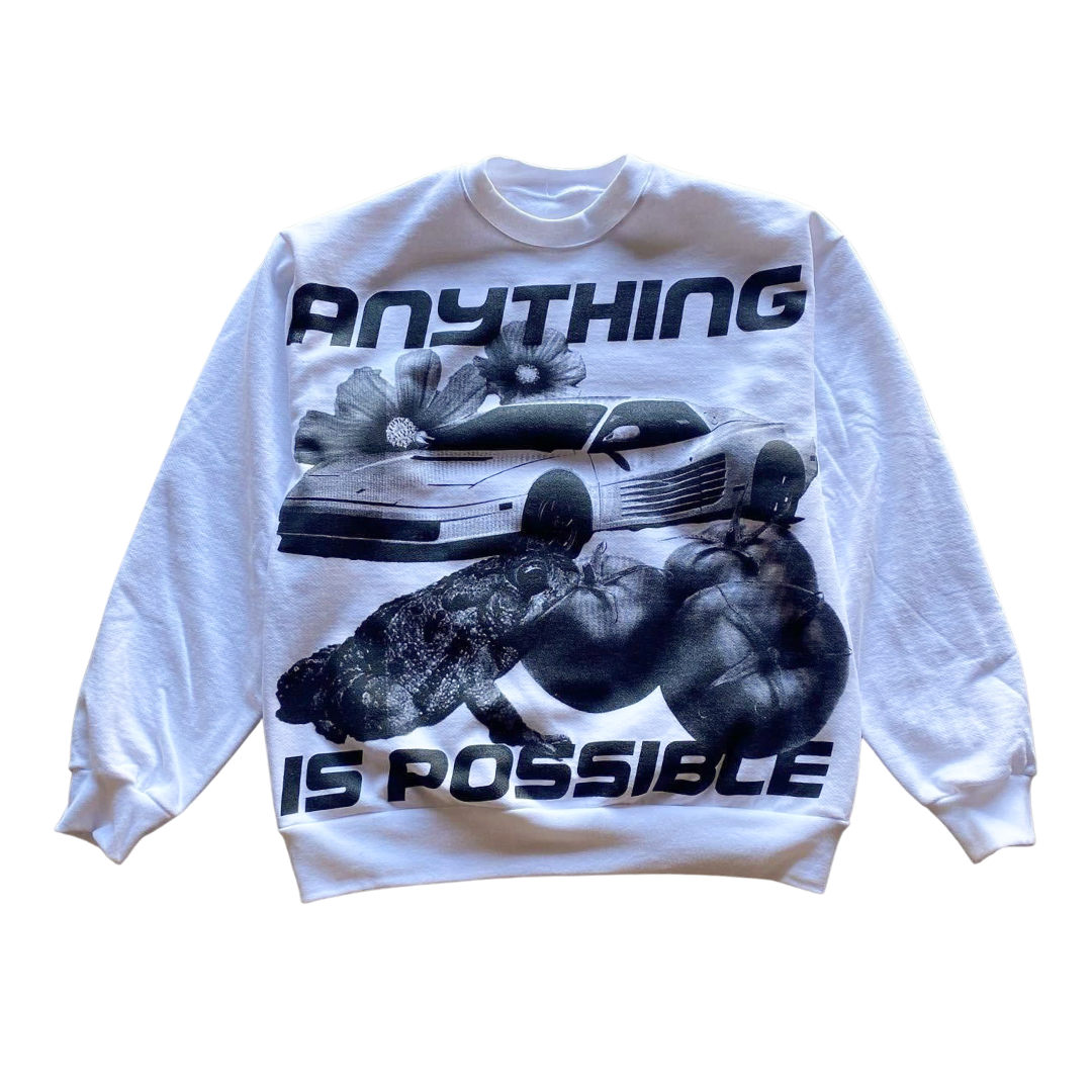 Anything is Possible Collage Crewneck