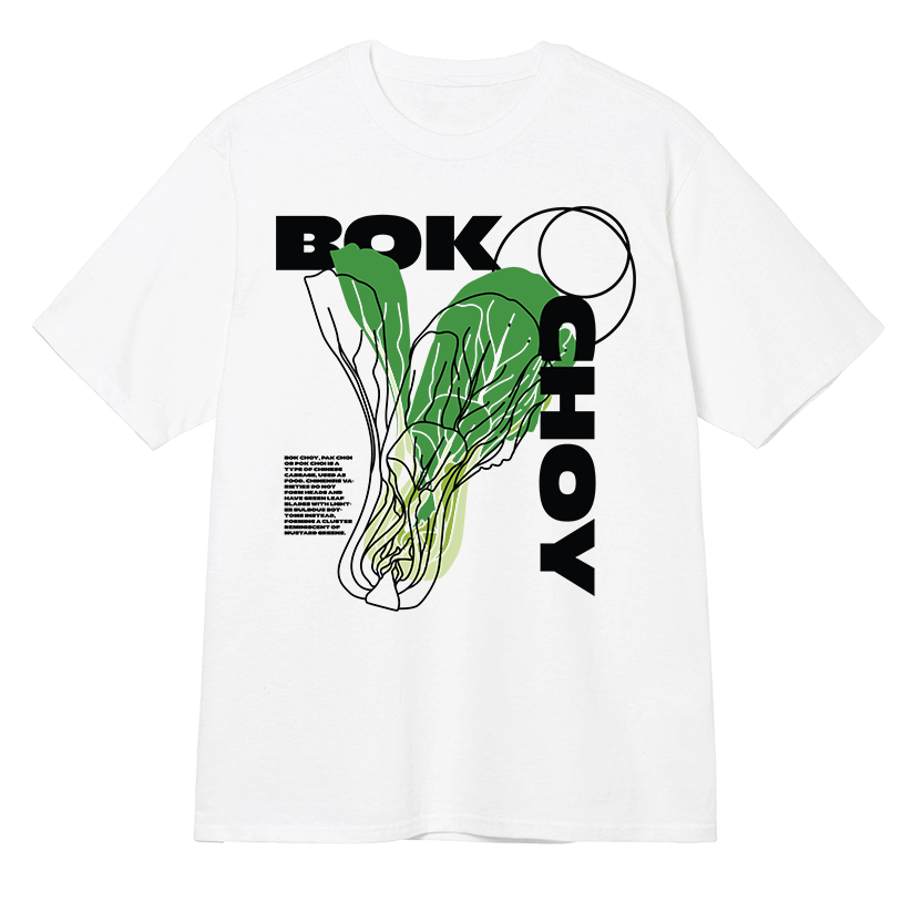 T-shirt croquis Bok Choy