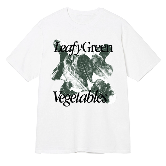 T-shirt de légumes verts à feuilles