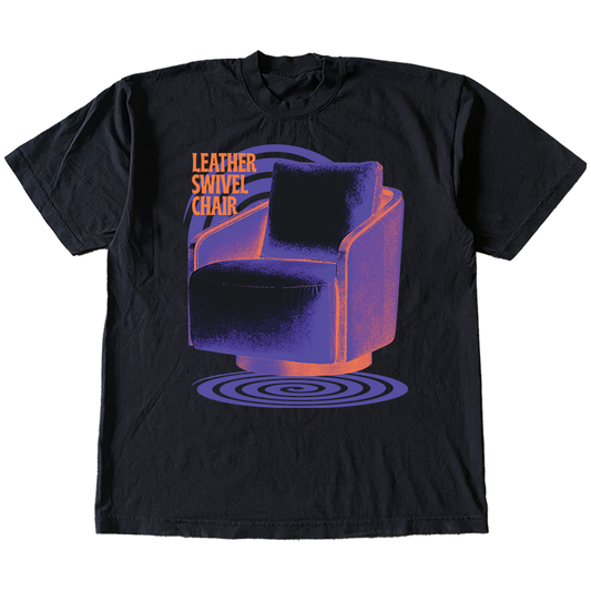 T-shirt pour chaise pivotante en cuir