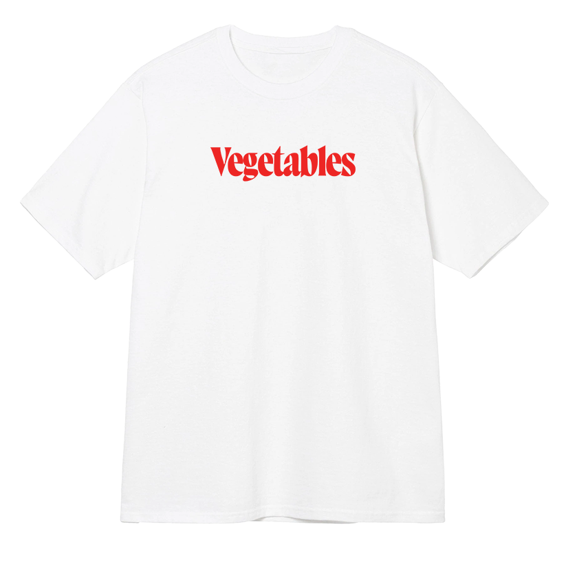 Gemüse-Text-T-Shirt
